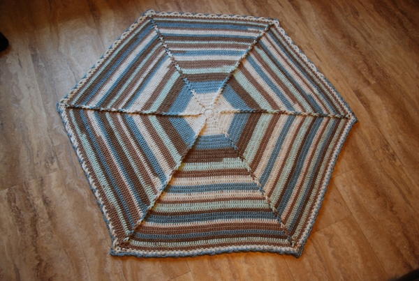 Large Hexagon Crochet Baby Blanket Large Hexagon Crochet Baby Blanket