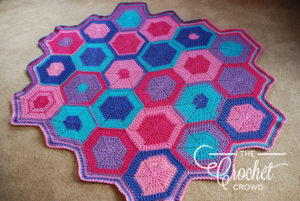 Girls Crochet Hexagon Blanket Girls Crochet Hexagon Blanket