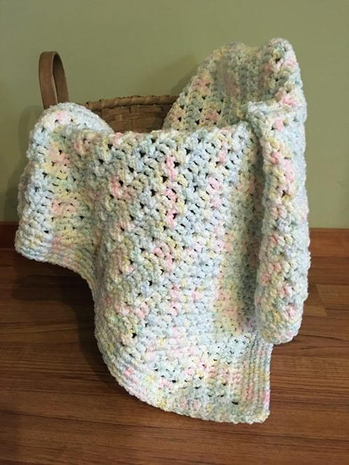 Soft Pastels Crochet Baby Blanket Soft Pastels Crochet Baby Blanket