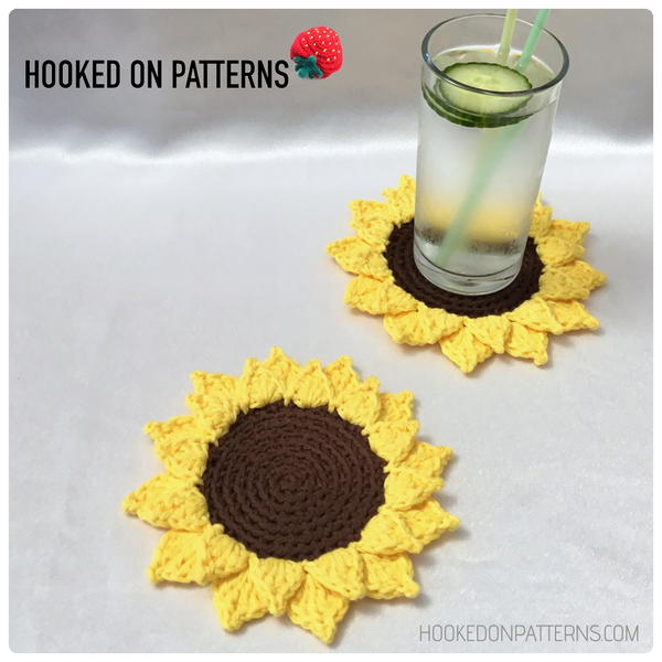 Sunny Sunflower Coasters Sunny Sunflower Coasters