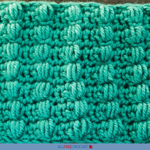 How to Crochet a Puff Stitch (Left-Handed)