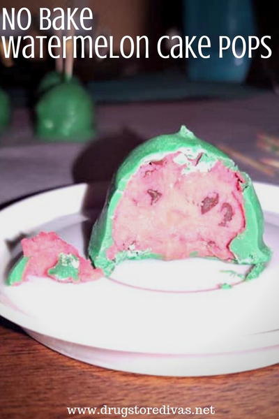 No Bake Watermelon Cake Pops No Bake Watermelon Cake Pops