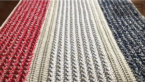 Easy Cross Stitch Crochet Lap Blanket