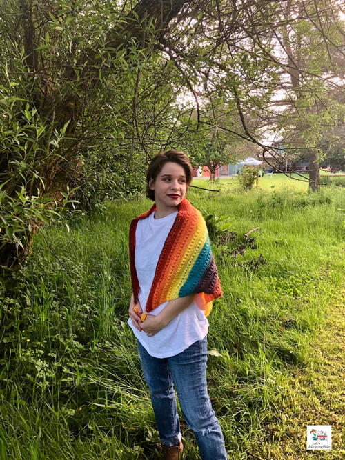 Its a Colorful Summer Triangle Shawl It's a Colorful Summer Triangle Shawl