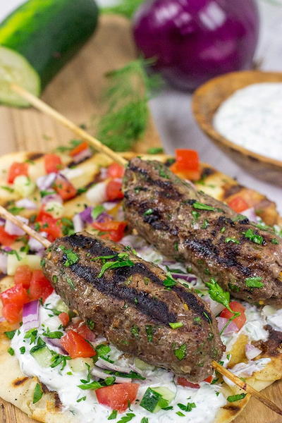 Grilled Beef Kofta Kabobs Grilled Beef Kofta Kabobs