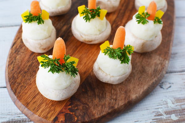 Unicorn Stuffed Mushrooms Unicorn Stuffed Mushrooms