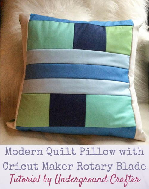 Modern Quilted Pillow Modern Quilted Pillow