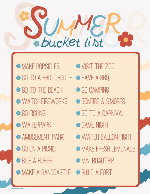 8 Free Summer Printables Activities 8 Free Summer Printables & Activities