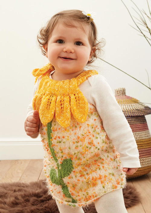 Free Knitting Pattern for Baby Dress Free Knitting Pattern for Baby Dress