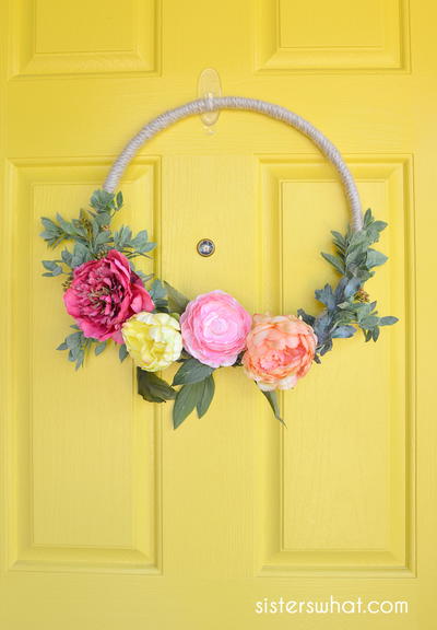 Easy Modern Summer Wreath Easy Modern Summer Wreath