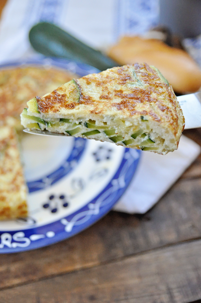 Spanish Tortilla with Zucchini Onions Spanish Tortilla with Zucchini Onions