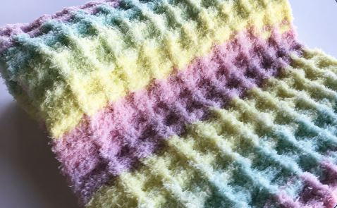 Rainbow Waffle Crochet Baby Afghan Pattern Rainbow Waffle Crochet Baby Afghan Pattern