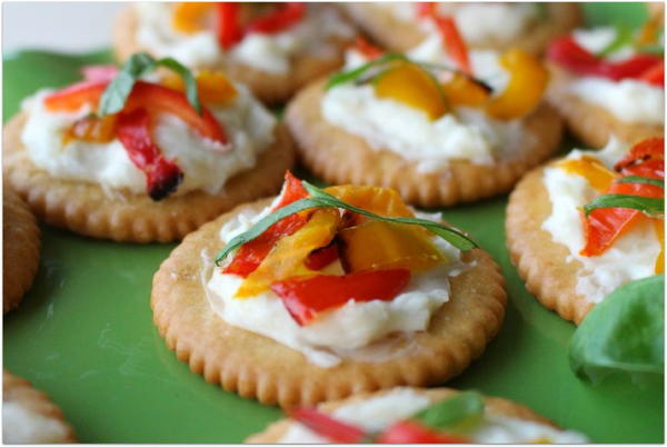 Roasted Pepper Cheese Bites Roasted Pepper Cheese Bites