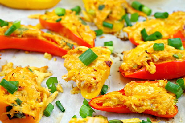 Buffalo Chicken Stuffed Mini Peppers Buffalo Chicken Stuffed Mini Peppers