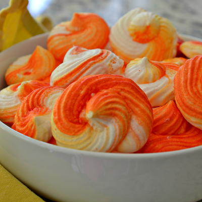 Orange Meringue Cookies