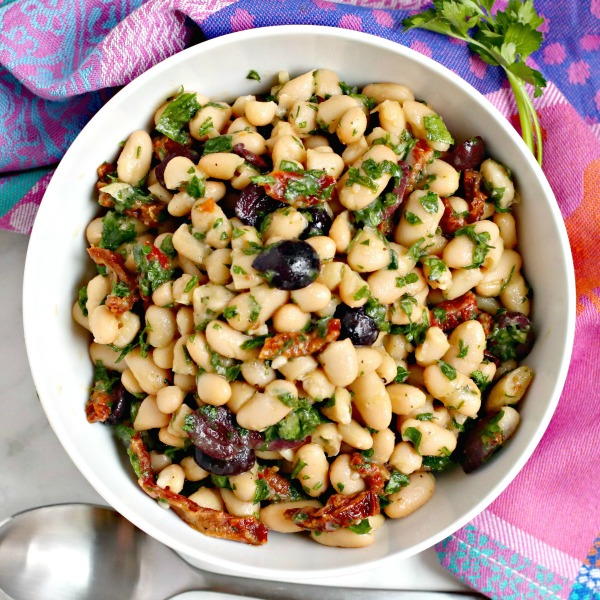 Cannellini Bean Salad with Sun-Dried Tomatoes Cannellini Bean Salad with Sun-Dried Tomatoes
