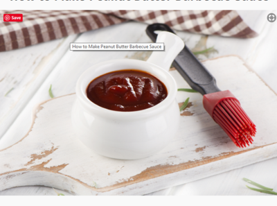 Peanut Butter Barbecue Sauce