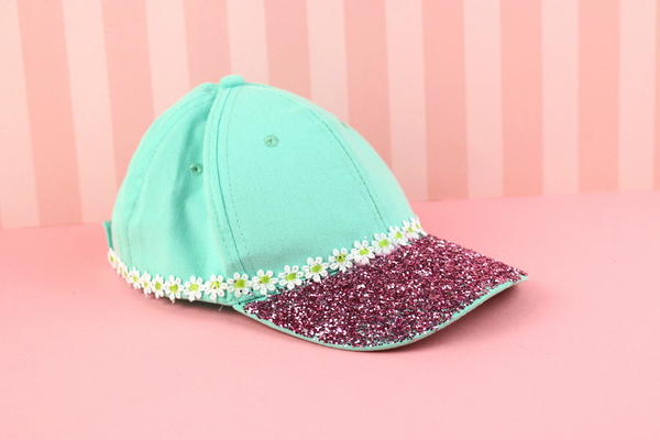 Summer Baseball Hat with Glitter Summer Baseball Hat with Glitter