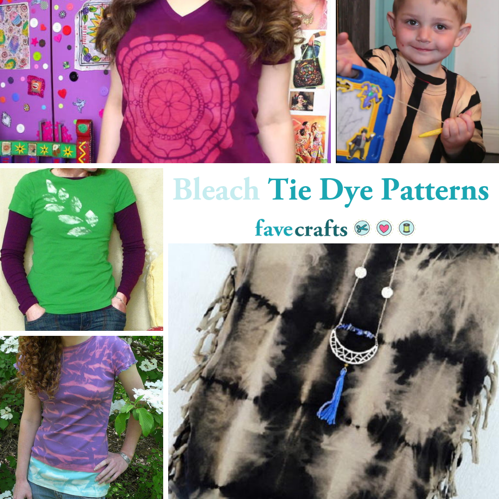 5 Bleach Tie Dye Patterns Reverse Tie Dye Favecrafts Com 5 Bleach Tie Dye Patterns Reverse Tie Dye Favecrafts Com