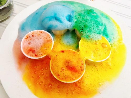 Foaming Rainbow Experiment Foaming Rainbow Experiment