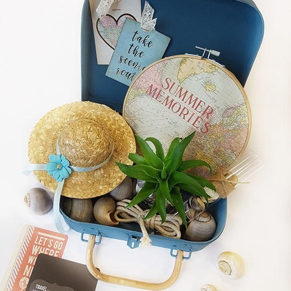 Suitcase with Summer Memories Suitcase with Summer Memories