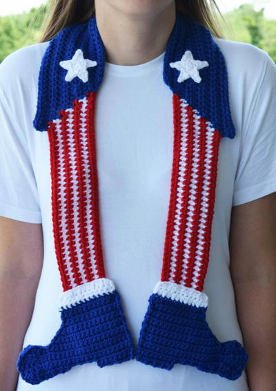 Uncle Sam Legs Scarf Uncle Sam Legs Scarf