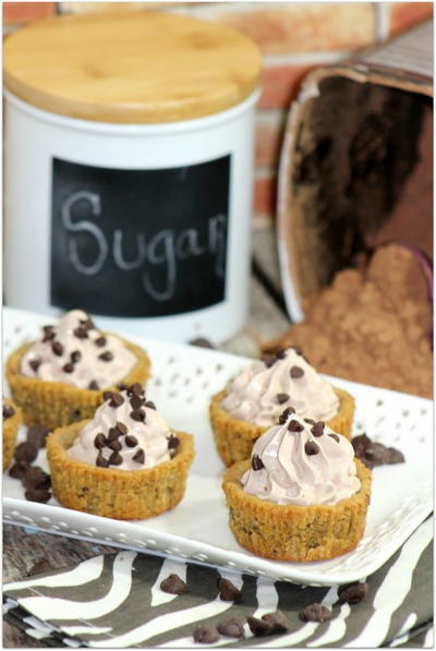 Mousse Filled Chocolate Chip Cookie Cups Mousse Filled Chocolate Chip Cookie Cups