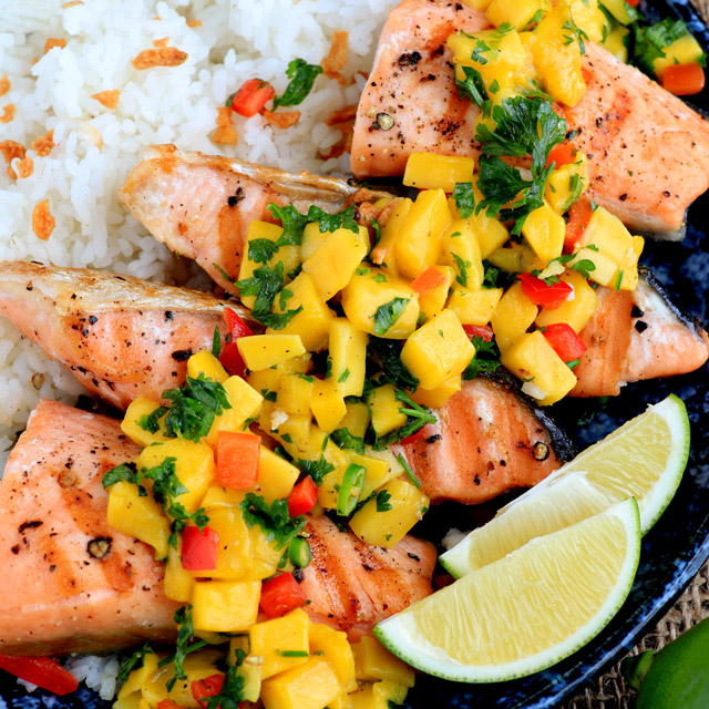 Salmon With Mango Salsa Salmon With Mango Salsa