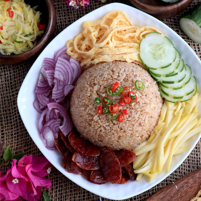 Thai Fried Rice With Shrimp Paste Thai Fried Rice With Shrimp Paste