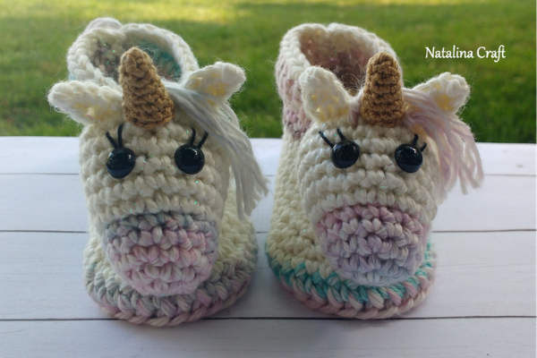 Unicorn Baby Booties Unicorn Baby Booties