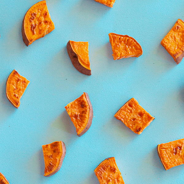 Roasted Sweet Potato Pieces Roasted Sweet Potato Pieces