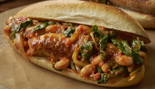 Italian Chicken Sausage and White Bean Sandwiches