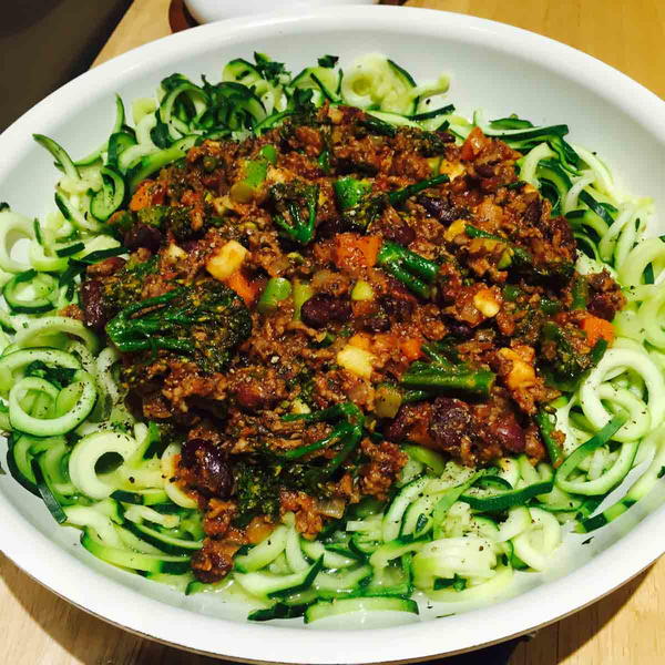 Spiralized Zucchini Pasta Spiralized Zucchini Pasta
