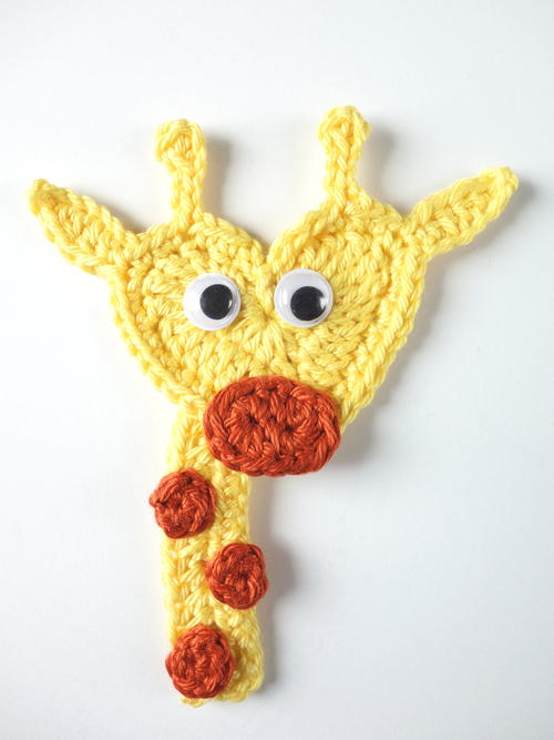 Crochet Giraffe Applique Crochet Giraffe Applique