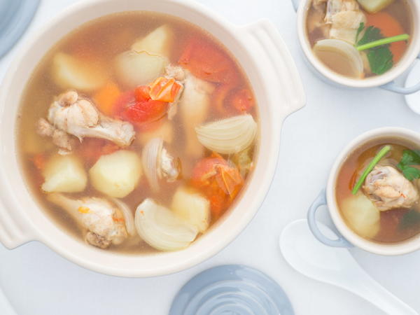 Thai Potato Soup with Chicken Drumettes Thai Potato Soup with Chicken Drumettes