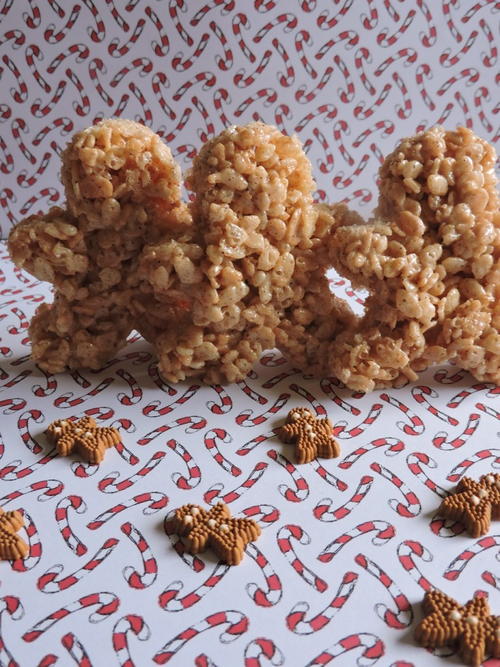 Easy Gingerbread Man Rice Krispy Treats Easy Gingerbread Man Rice Krispy Treats
