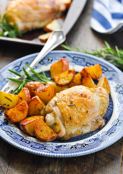 Dump-and-Bake Rosemary Chicken and Potatoes