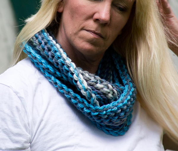 Painted Stripes One Hour Infinity Scarf Painted Stripes One Hour Infinity Scarf