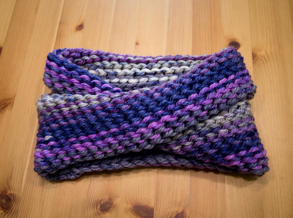 Painted Stripes One Hour Infinity Cowl Painted Stripes One Hour Infinity Cowl