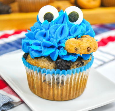 Cookie Monster Cupcakes