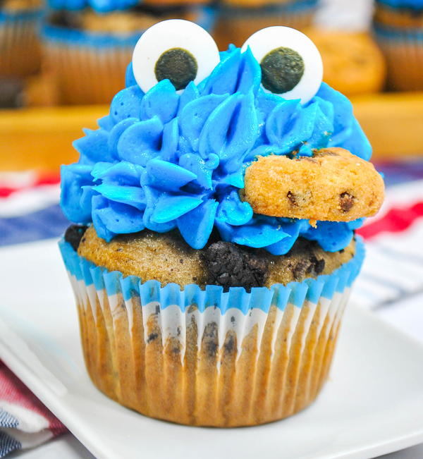 Cookie Monster Cupcakes Cookie Monster Cupcakes