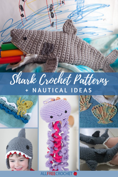 10 Shark Crochet Patterns (Free) + Nautical Design Ideas