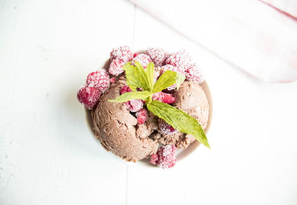 Fudgy Chocolate and Coconut Ice Cream