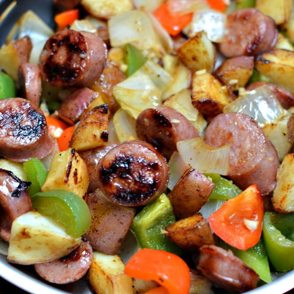 Skillet Sausage and Potatoes Skillet Sausage and Potatoes