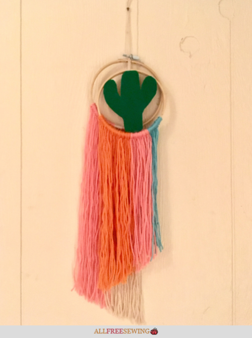 Felt Cactus Embroidery Hoop Wall Art Felt Cactus Embroidery Hoop Wall Art