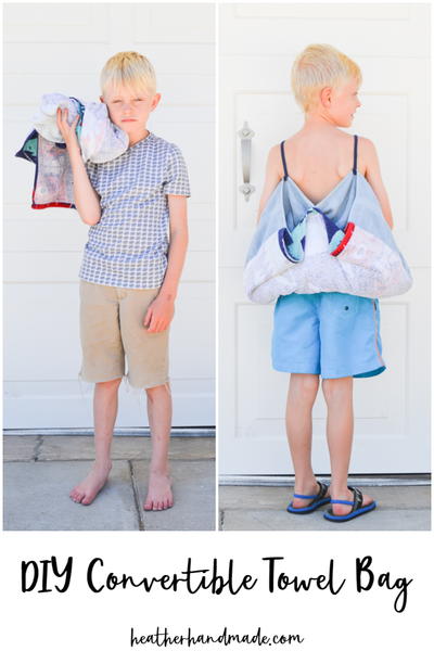 DIY Convertible Towel Bag DIY Convertible Towel Bag