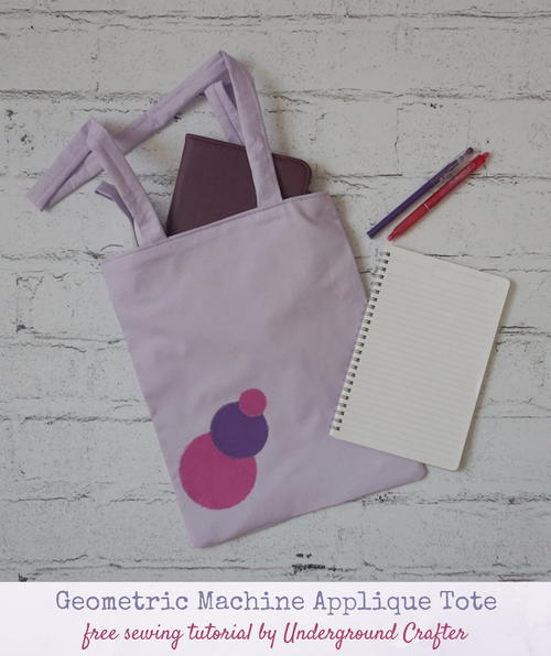 Geometric Appliqu Tote Geometric Appliqué Tote