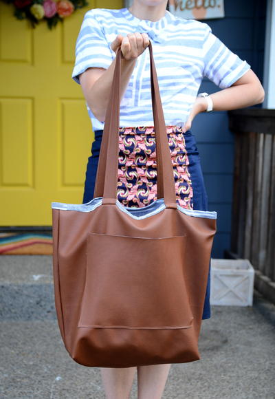 Large Faux Leather Bag Large Faux Leather Bag