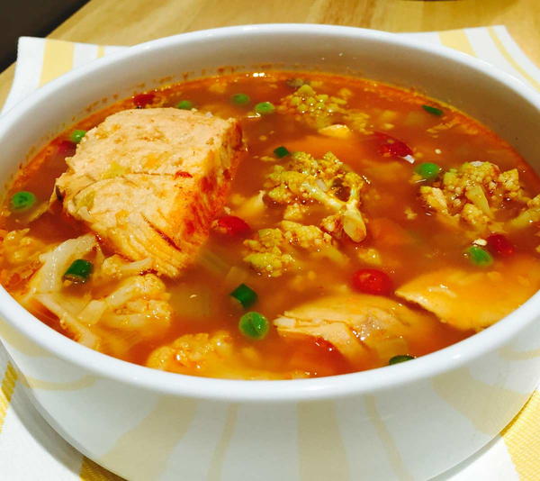 Organic Veg Fish Soup Organic Veg Fish Soup