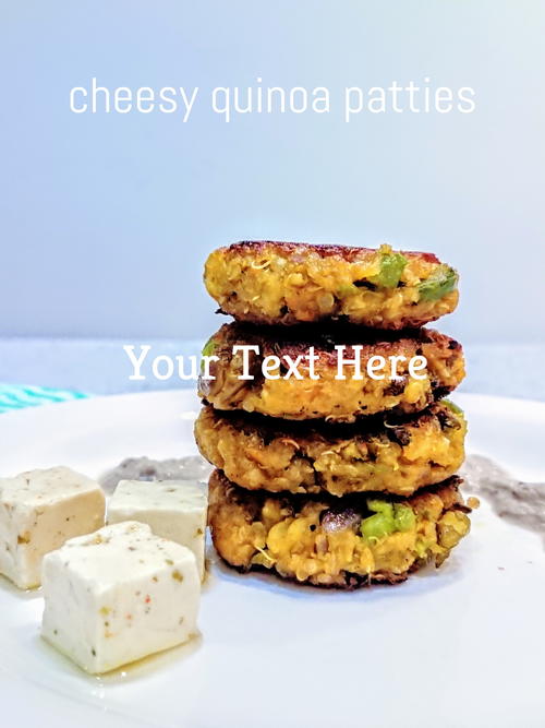 Cheesy Quinoa Patties with Coconut-Walnut Sauce Cheesy Quinoa Patties with Coconut-Walnut Sauce